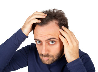 Man controls hair loss