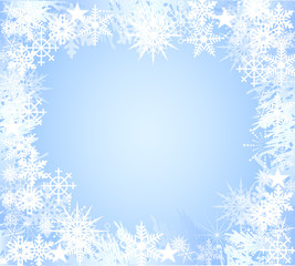 Fototapeta na wymiar Background-Light Blue Snowflake