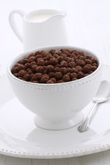 Delicious cocoa cereal
