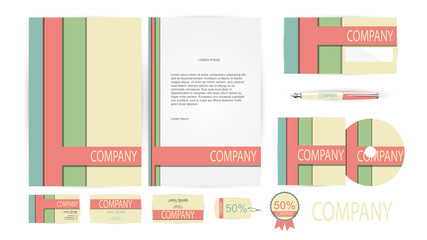 Corporate Identity Templates in Vector illustration