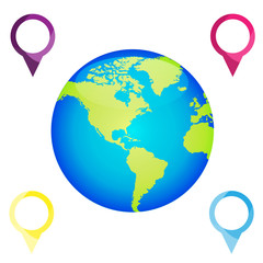 Abstract globe Vector