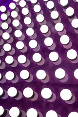 White Lights on Purple Background