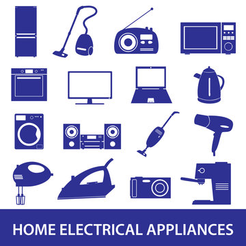 home electrical appliances set eps10