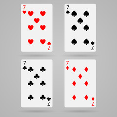 Vector seven cards