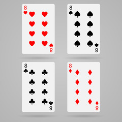 Vector eight cards