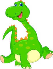 Obraz premium cute dinosaur cartoon