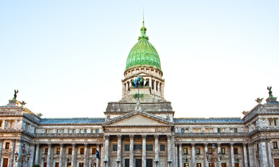 Fototapeta na wymiar Building of Congress in Buenos Aires, Argentina