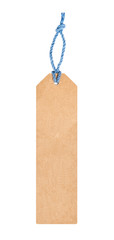 Blank recycled paper tag