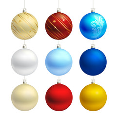 empty christmas bauble templates vector