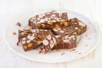 turron on plate