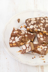 spanish sweets on white plate