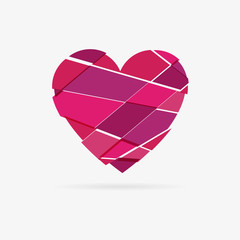 Vector shattered heart
