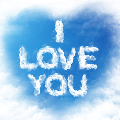 Cloud I Love You Text