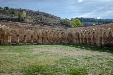 Fototapeta na wymiar Cloister monastery in Spain