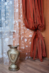Curtain in the modern apartment