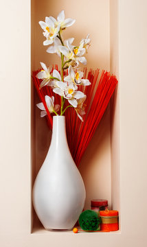 Floral bouquet in vase