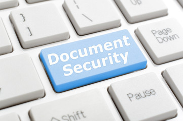 Document security on keyboard