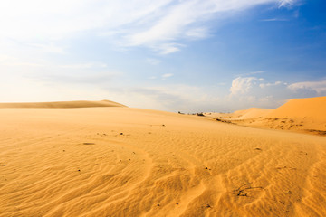 Fototapeta na wymiar Fala na pustyni w Mui Ne, Wietnam Południowy
