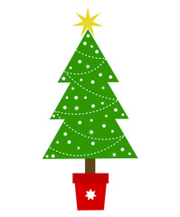 Christmas tree vector