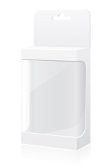 transparent packing box vector illustration