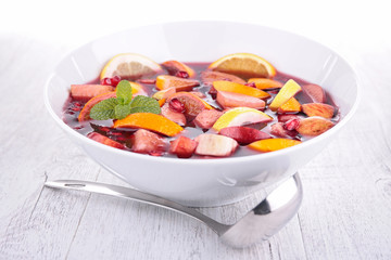 fruit sangria, punch