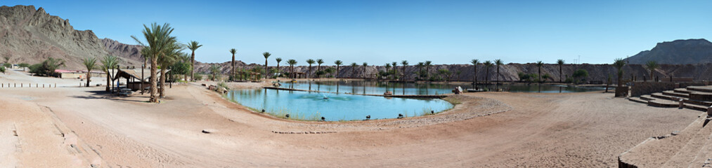 View on the lake in Timna park, Eilat, Israel