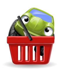 macchinine nel carrello