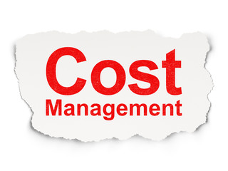 Finance concept: Cost Management on Paper background