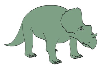 cartoon image of avaceratops dinosaur