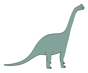 cartoon image of brachiosaurus dino