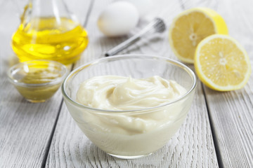 Obraz na płótnie Canvas Homemade mayonnaise