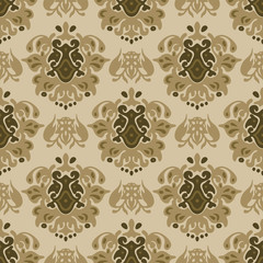 Vintage damask royal luxury vector pattern