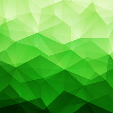 Abstract Green Triangle Background