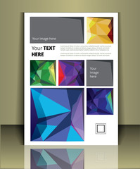 Vector brochure cover template