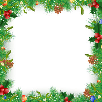 Christmas and New Year Frame