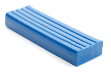 Blue bar of plasticine