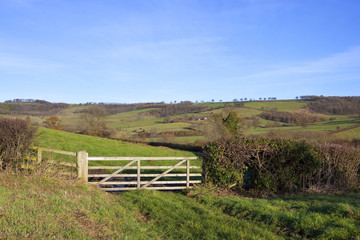 Fototapeta na wymiar countryside gate