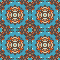 Ethnic tribal vector pattern ikat