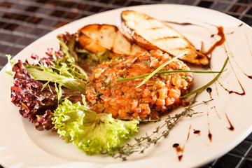 salmon tartare