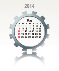 May 2014 - calendar