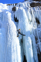 Ice climbing the North Caucasus.