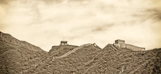 Foto op Plexiglas anti-reflex Panoramic view of the Great Wall © TravelWorld
