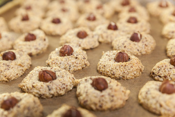 preparing cookies for christmas