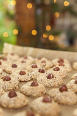 preparing cookies for christmas