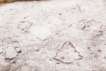 preparing cookies for christmas