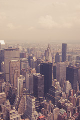Fototapeta premium NYC from above toned