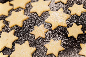 preparing cookies for christmas
