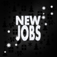 noble new jobs label with stars