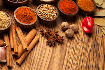 A selection of spices