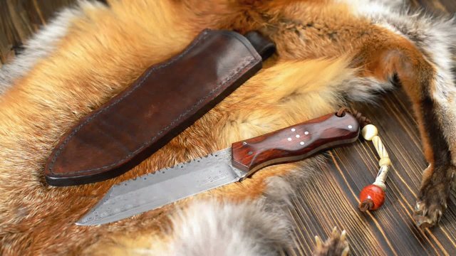Jagdmesser - Fuchsfell